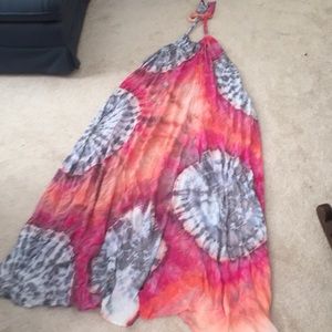 Halter Multi-colored maxi dress